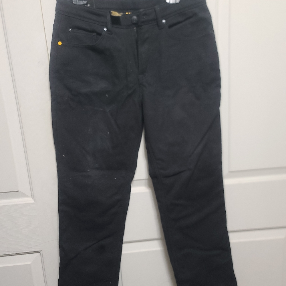 Caterpillar Black Straight-Leg Fleece Lined Pants